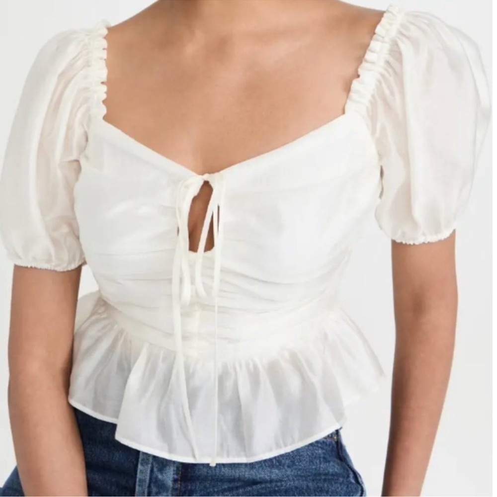 NWT WAYF Peplum Top